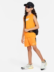 Nike Orange Dri-FIT Multi Sleeveless Training Vest Top - Image 4 of 4
