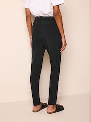 Black Tailored Elastic Back Skinny Leg Trousers - Image 2 of 5