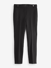 Black Tailored Elastic Back Skinny Leg Trousers - Image 4 of 5