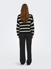 Jdy Gestrickter Pullover mit gestreiften Schultern - Bild 3 von 7