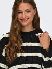 Jdy Gestrickter Pullover mit gestreiften Schultern - Bild 5 von 7