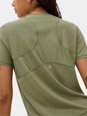 Sweaty Betty Green Breathe Easy Mesh T-Shirt - Image 3 of 6