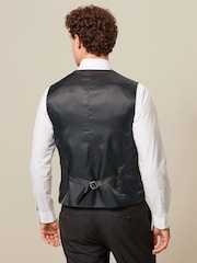 Brown Textured Wool Suit: Waistcoat - Image 3 of 4