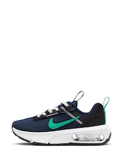 Nike Navy/Green Junior Air Max INTRLK Lite Trainers - Image 2 of 10