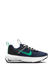 Nike Navy/Green Junior Air Max INTRLK Lite Trainers - Image 3 of 10