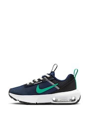 Nike Navy/Green Junior Air Max INTRLK Lite Trainers - Image 4 of 10