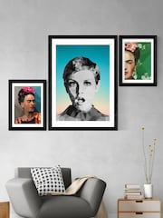East End Prints Black Frida Crop by Studio Cockatoo Black Framed Print - Image 4 of 4