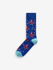 Christmas Pattern 5 Pack Christmas Novelty Socks - Image 2 of 5