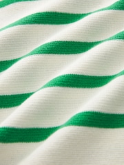 Ecru White Stripe Polo Collar Long Sleeve Jumper - Image 6 of 6