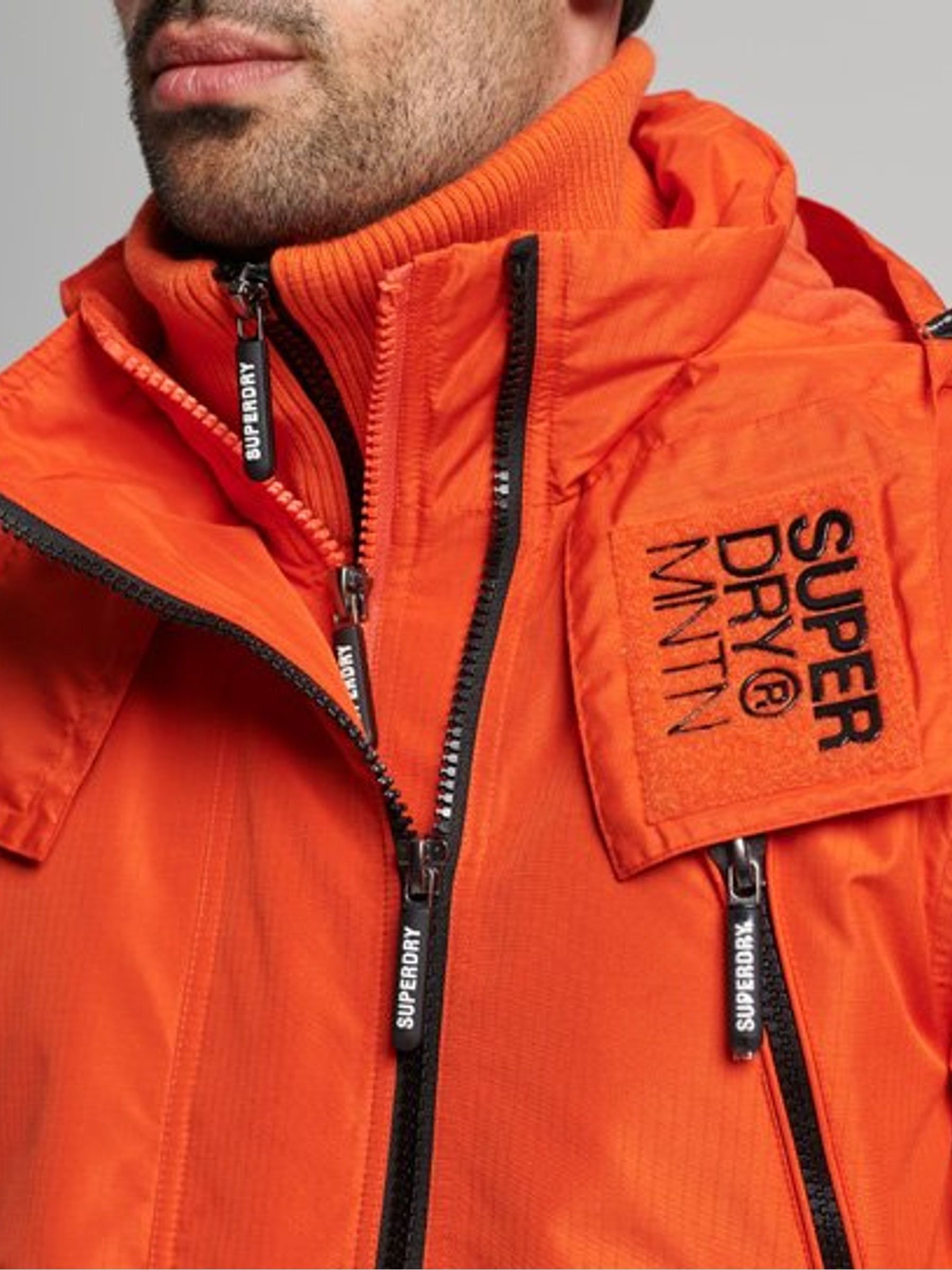 Superdry jacket orange discount
