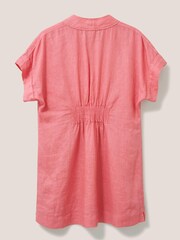 White Stuff Red Marianne Linen Tunic - Image 6 of 7