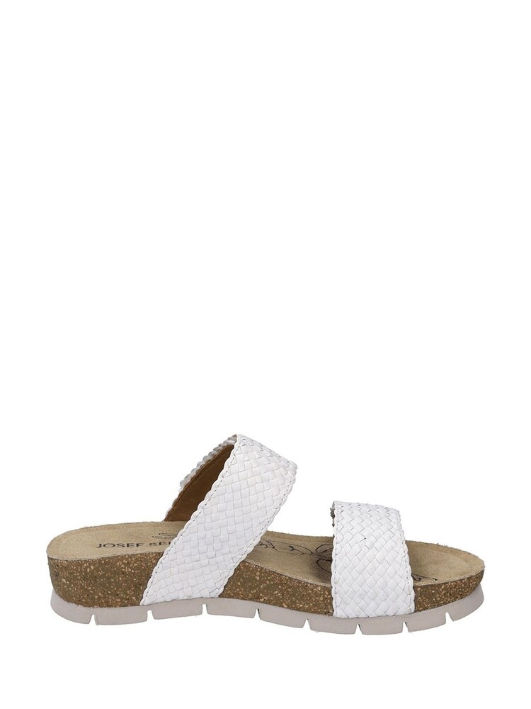 Josef Seibel Lucie White Sandals - Image 1 of 5