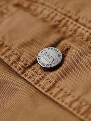 Superdry Brown Canvas Workwear Overshirt - Image 6 of 7