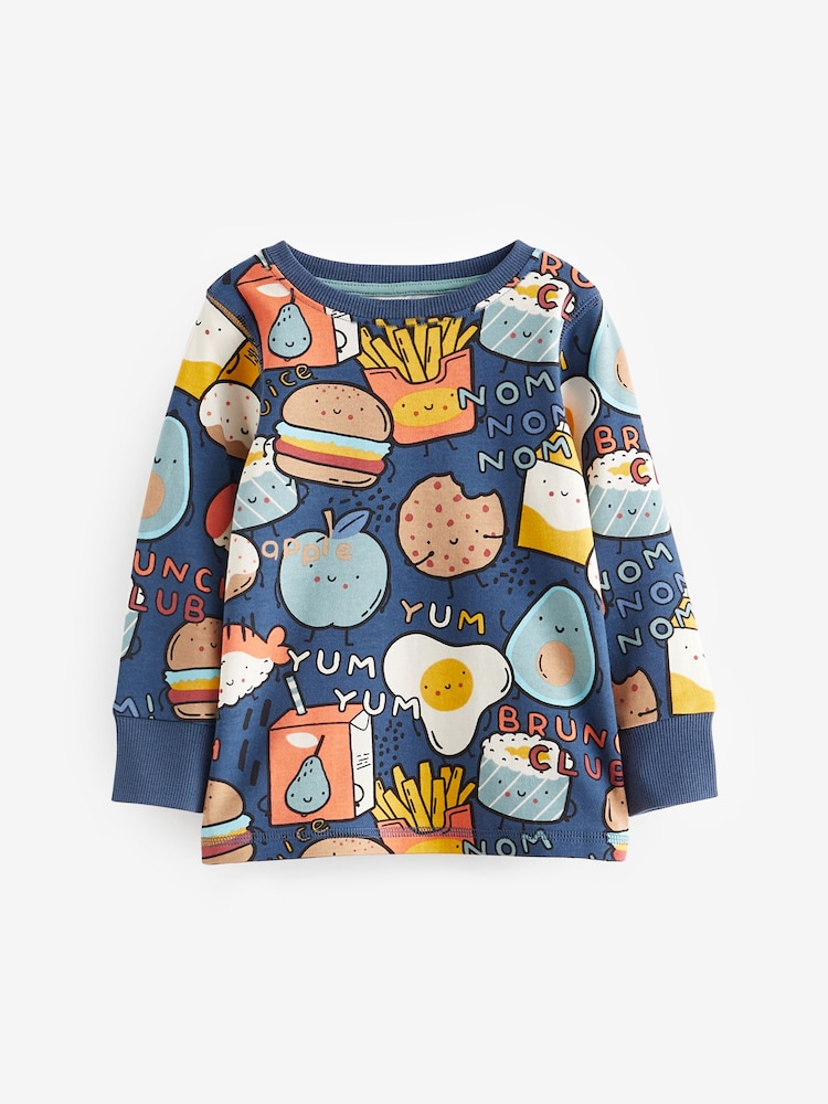 Blue/Green Food Snuggle Pyjamas 3 Pack (9mths-8yrs) - Image 10 of 13
