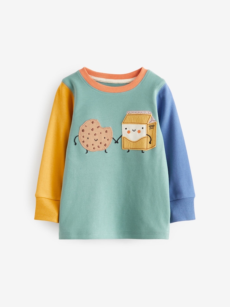 Blue/Green Food Snuggle Pyjamas 3 Pack (9mths-8yrs) - Image 9 of 13