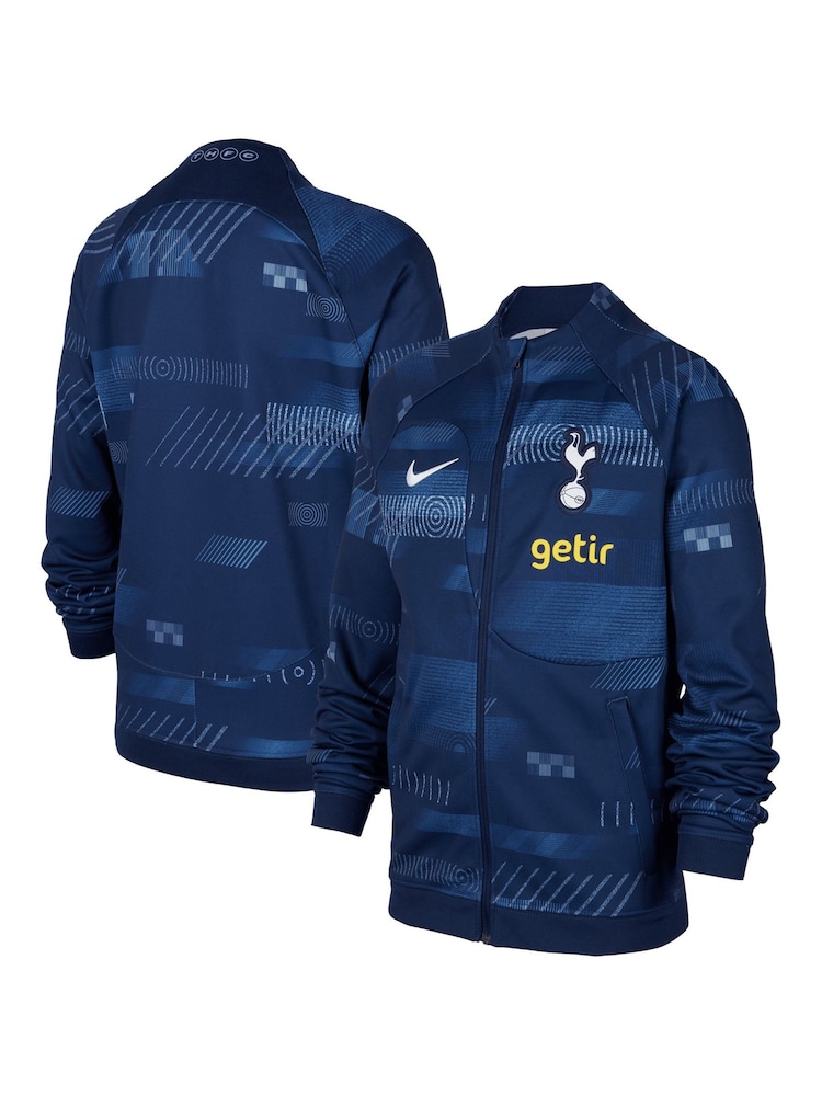 Nike Dark Blue Tottenham Hotspur Academy Pro Anthem Jacket Kids - Image 1 of 3 Nike Dark Blue Tottenham Hotspur Academy Pro Anthem Jacket Kids - Image 1 of 3