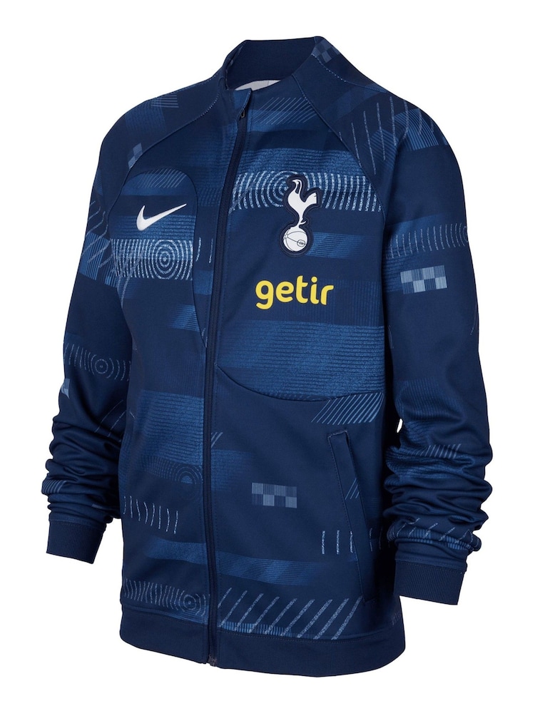 Nike Dark Blue Tottenham Hotspur Academy Pro Anthem Jacket Kids - Image 2 of 3 Nike Dark Blue Tottenham Hotspur Academy Pro Anthem Jacket Kids - Image 2 of 3