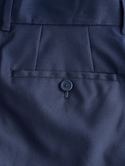 Bright Blue Regular Fit Stretch Smart Trousers - Image 8 of 8