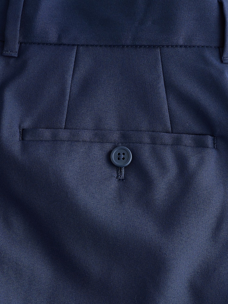 Bright Blue Regular Fit Stretch Smart Trousers - Image 8 of 8 Bright Blue Regular Fit Stretch Smart Trousers - Image 8 of 8