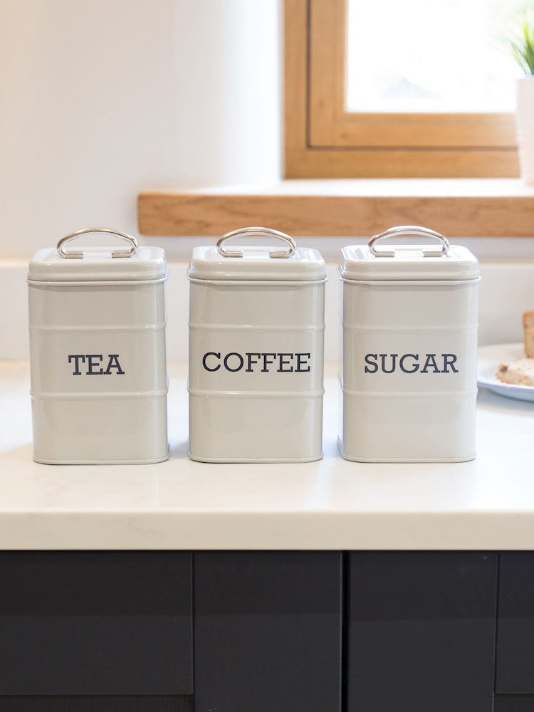 Grey Tea Canister - Image 2 of 3