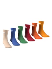 Pink - adidas Originals Trefoil-Socken im 6er-Pack - Bild 3 von 9