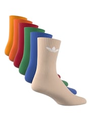 Pink - adidas Originals Trefoil-Socken im 6er-Pack - Bild 4 von 9
