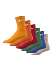 Pink - adidas Originals Trefoil-Socken im 6er-Pack - Bild 6 von 9