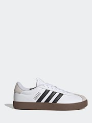 adidas White/Black VL Court 3.0 Trainers - Image 5 of 12