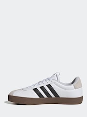 adidas White/Black VL Court 3.0 Trainers - Image 6 of 12