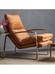 Gallery Home Ochre Yellow Fabien Lounger - Image 1 of 3