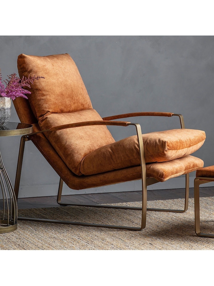 Gallery Home Ochre Yellow Fabien Lounger - Image 1 of 3