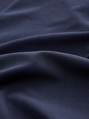 Navy Blue Premium Long Sleeve Contrast V-Neck Top - Image 10 of 10
