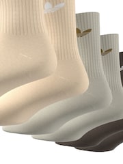 rjava - adidas originals Trefoil okrogli ovratnik; z okroglim ovratnikom nogavice 6 Pack - Slika 2 iz 4