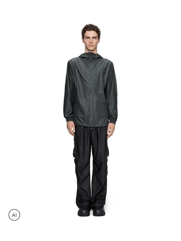 Rains Grey Waterproof Storm Windbreaker - Image 1 of 3