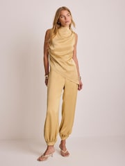 Mint Velvet Satin Asymmetric Top - 圖片 4/6
