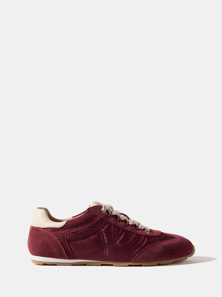 Mint Velvet Red Rach Quilted Trainers - Image 1 of 2 Mint Velvet Red Rach Quilted Trainers - Image 1 of 2