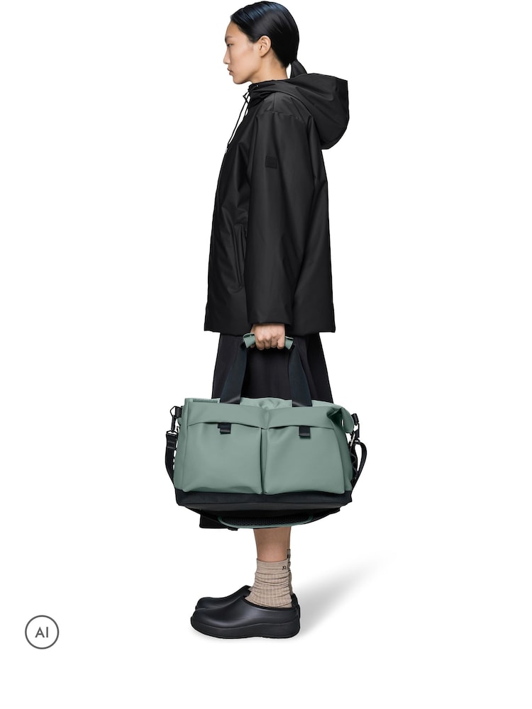 Rains Green Otaru Weekend Bag Small W3 - Image 2 of 2 Rains Green Otaru Weekend Bag Small W3 - Image 2 of 2