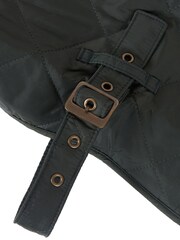 Barbour® Olive Green Diamond Quilted Dog Coat - Image 3 of 5