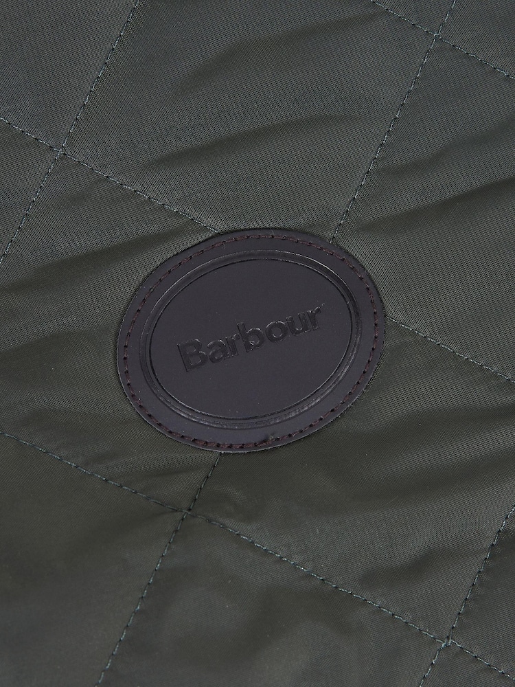 Barbour® Olive Green Diamond Quilted Dog Coat - Image 5 of 5