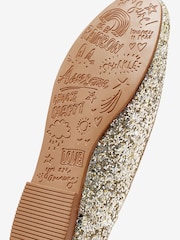 Gold Glitter Ballet Shoes - Image 5 of 5