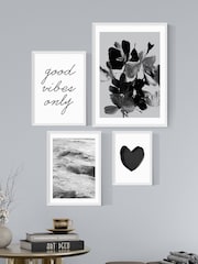 East End Prints Black Monochrome Wall Set - Image 1 of 1