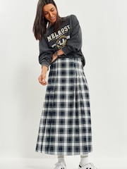 Blue Check Maxi Skirt - Image 2 of 6