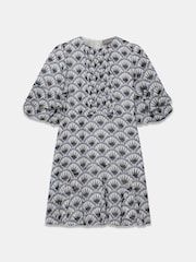Mint Velvet Blue Geo Print Mini Dress - Image 7 of 8