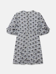 Mint Velvet Blue Geo Print Mini Dress - Image 8 of 8