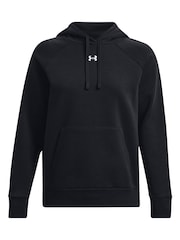 Under Armour Black Rival Fleece Hoodie - Image 5 of 6