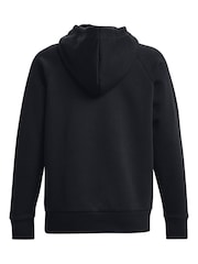 Under Armour Black Rival Fleece Hoodie - Image 6 of 6