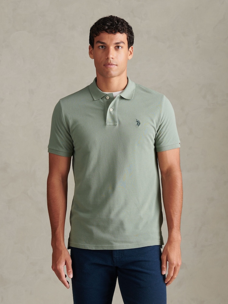 Olivgrün - U.S. Polo Assn. Double Horsemen Polo-Shirt - Bild 1 von 8 Olivgrün - U.S. Polo Assn. Double Horsemen Polo-Shirt - Bild 1 von 8