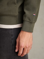 Жасыл - U.S. Polo Assn French Rib 1/4 Funnel Sweat Top - 8суретінің 5 суреті