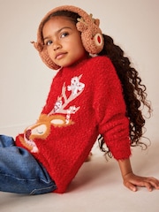 Red Reindeer Christmas Jumper (3-16yrs) - Image 3 of 7