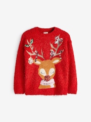 Red Reindeer Christmas Jumper (3-16yrs) - Image 5 of 7